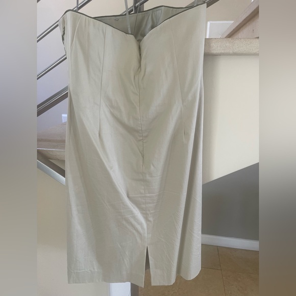 Vintage Floral Embroidered Strapless Dress - Picture 2 of 16